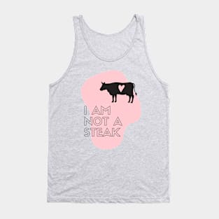 Vegan Gift Idea Love Cows No Meat Tank Top